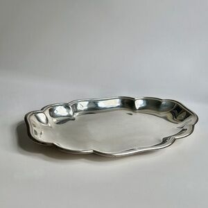 Vintage Scalloped Eton Silver Plate Server - Bread Basket
